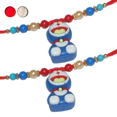 "Kids Rakhi - KID 7520A- 004 - (2 RAKHIS) - Click here to View more details about this Product